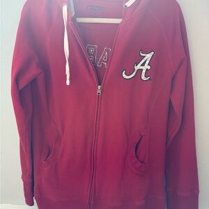 Alabama Zip-Up Hoodie with Logo